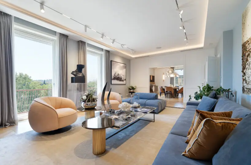 luxury apartment in Rome Flaminio
