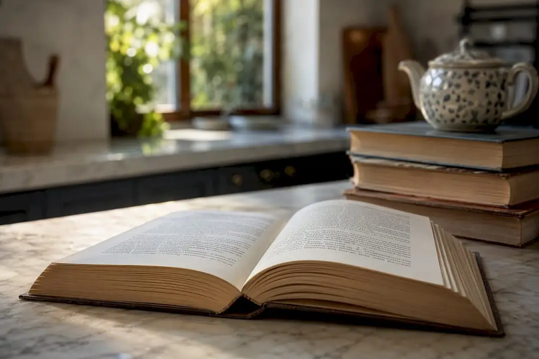 Open Italian legal book on table